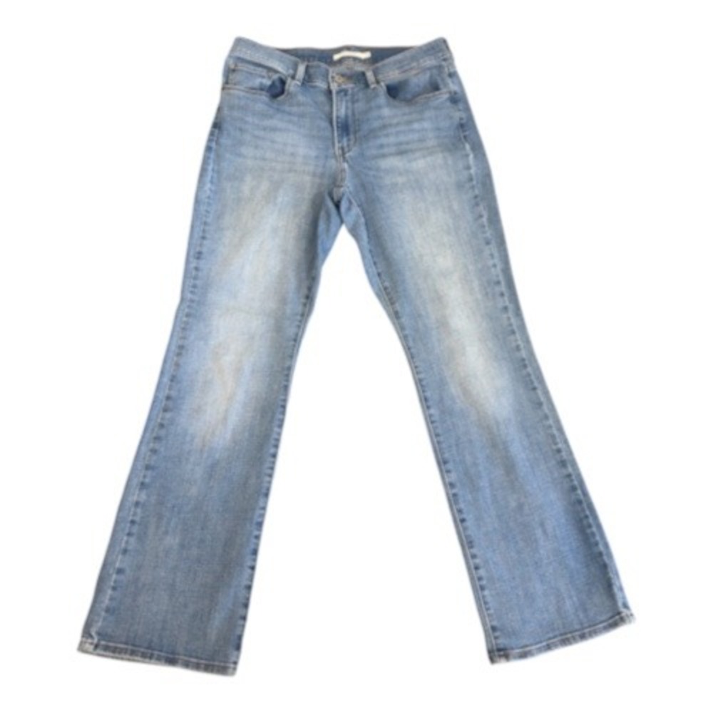 Levis Classic Bootcut Jeans Womens 10 Medium Wash Blue Stretch Denim Pants